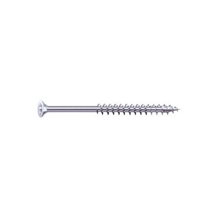 Spax Construction Screw,#8 Thread,1-1/2in L,Partial Thread,Flat Head,T-Star Plus Drive,4-Cut Point